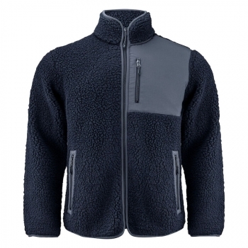 Veste polaire sherpa bicolore